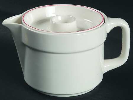 Red Line Mini Coffee Pot & Lid