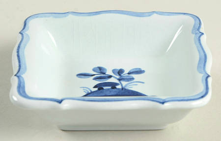 Tranquebar Blue (Rim, Wide Lattice Band) 3'' Ashtray