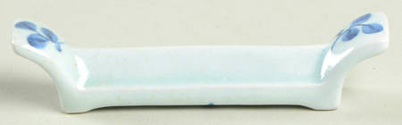 Tranquebar Blue (Rim, Wide Lattice Band) Knife Rest