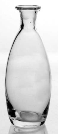 Tranquebar Blue (Rim, Wide Lattice Band) Glassware Cruet, No Stopper