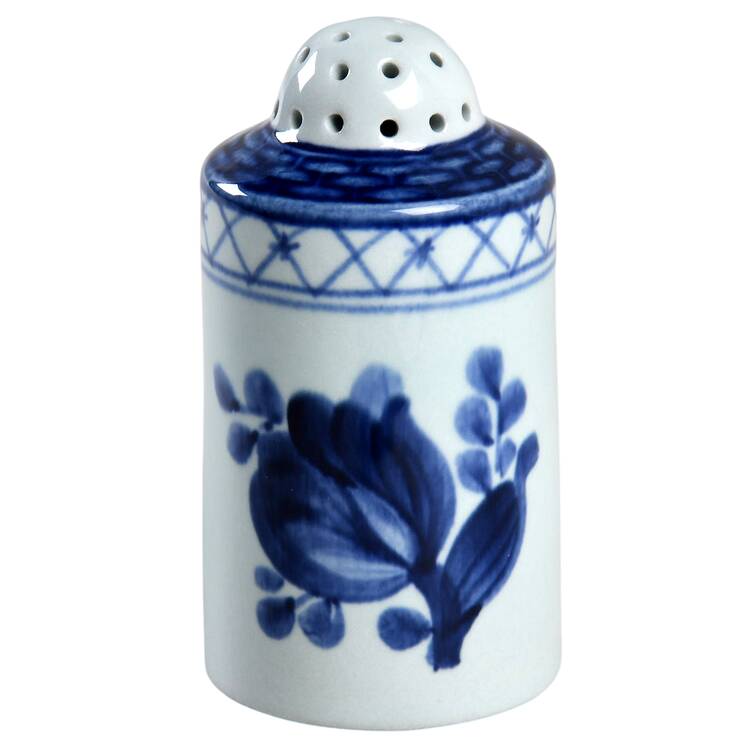 Tranquebar Blue (Rim, Wide Lattice Band) Salt Shaker