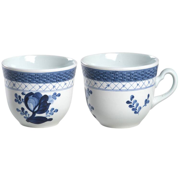 Tranquebar Blue (Rim, Wide Lattice Band) Oversized Cup