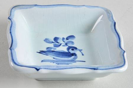 Tranquebar Blue (Rim, Wide Lattice Band) 3" Ashtray