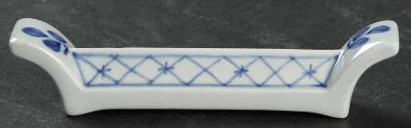 Tranquebar Blue (Rim, Wide Lattice Band) Knife Rest