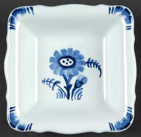Tranquebar Blue (Rim, Wide Lattice Band) 3" Ashtray