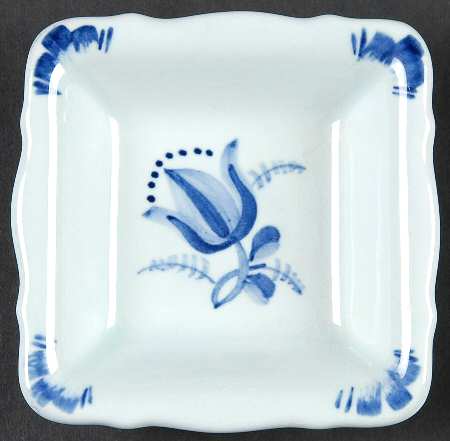 Tranquebar Blue (Rim, Wide Lattice Band) 3" Ashtray