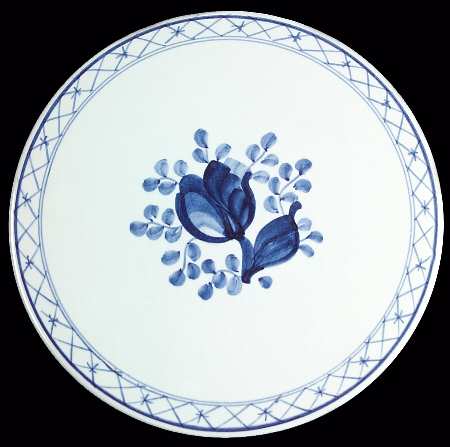 Tranquebar Blue (Rim, Wide Lattice Band) Trivet