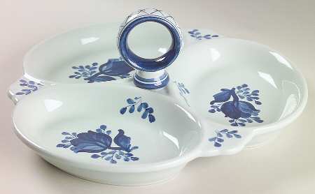 Tranquebar Blue (Rim, Wide Lattice Band) 3-Part Relish