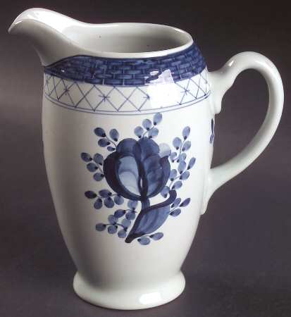 Tranquebar Blue (Rim, Wide Lattice Band) 16 Oz Jug