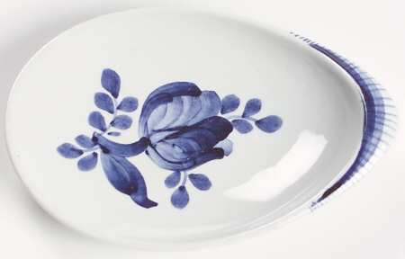 Tranquebar Blue (Rim, Wide Lattice Band) 3" Ashtray