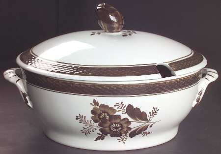 Tranquebar Brown Tureen &  Lid