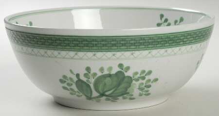 Tranquebar Green 8" Round Vegetable Bowl
