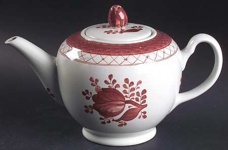 Tranquebar Red Teapot & Lid