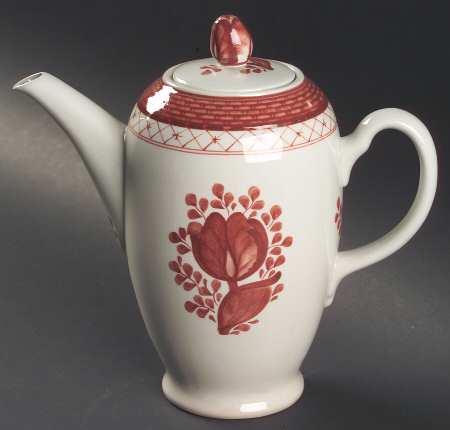Tranquebar Red Coffee Pot & Lid