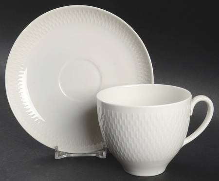 Wheat Flat Cup & Saucer Set