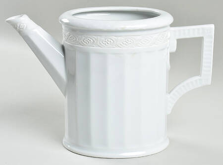 White Fan Coffee Pot No Lid