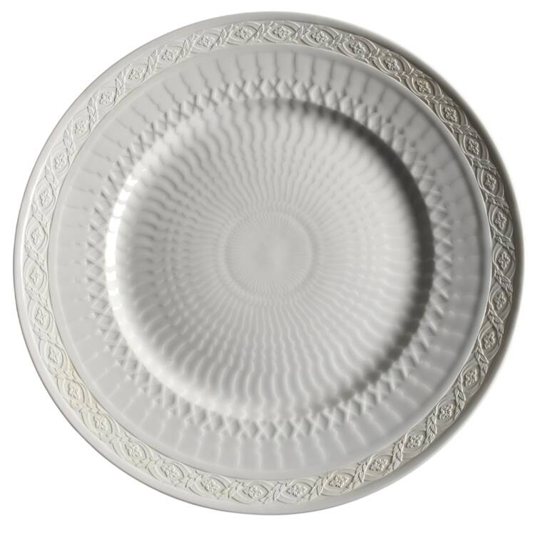 White Fan 13" Chop Plate (Round Platter)