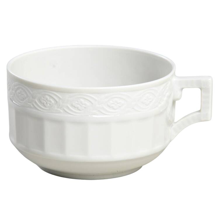 White Fan Flat Cup