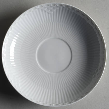 White Half Lace Saucer for Oversized Cup