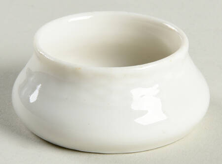 White Half Lace Salt Dip