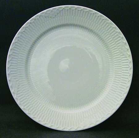 White Half Lace Large Dinner Plate