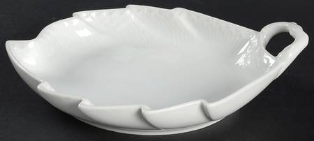 White Half Lace Pickle Dish