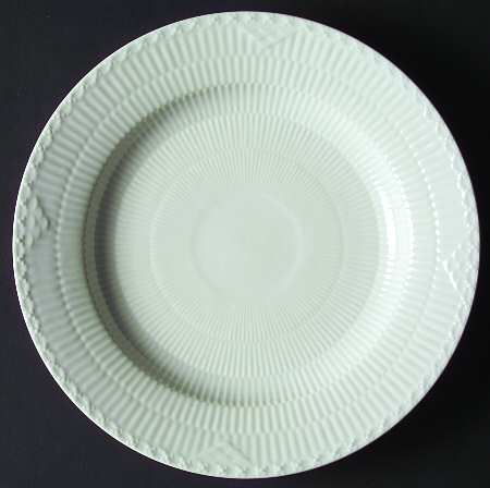 White Half Lace Dinner Plate