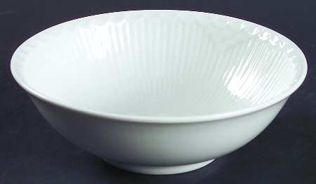 White Half Lace Soup/Cereal Bowl