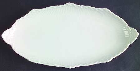 White Half Lace Pickle Dish