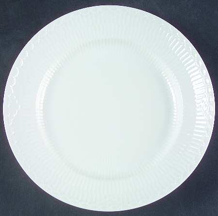 White Half Lace Luncheon Plate