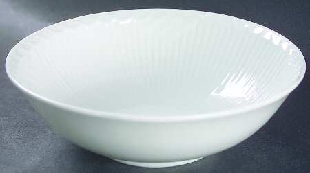 White Half Lace Coupe Cereal Bowl