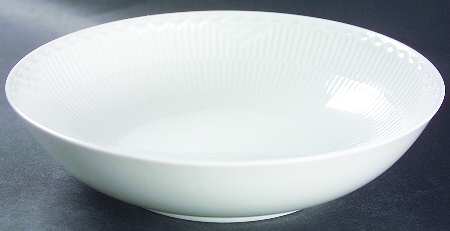 White Half Lace 8" Salad Serving Bowl