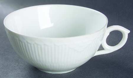 White Half Lace Flat Cup