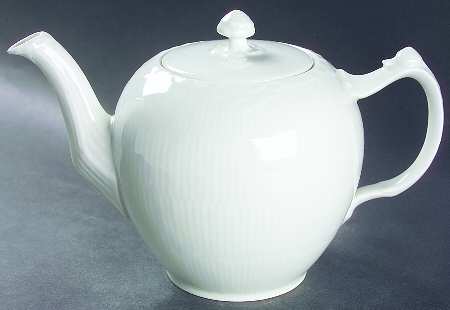 White Half Lace Teapot & Lid