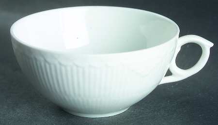 White Half Lace Flat Cup