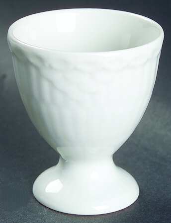 White Half Lace Single Egg Cup