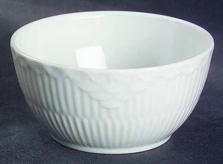 White Half Lace Open Sugar Bowl