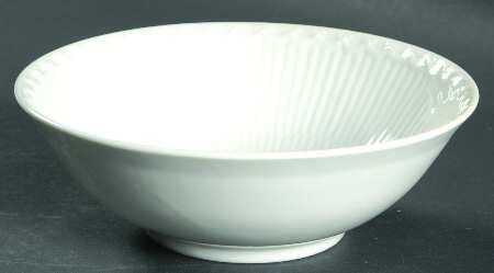 White Half Lace Coupe Cereal Bowl