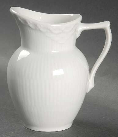 White Half Lace Creamer