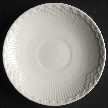 White Half Lace Saucer for Flat Cup