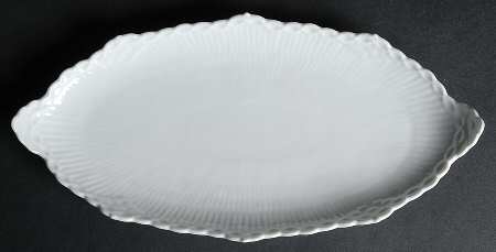 White Half Lace Pickle Dish