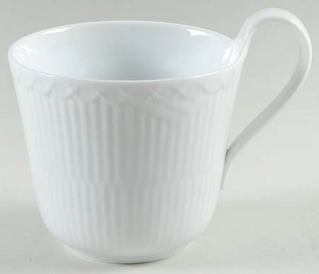 White Half Lace Mug