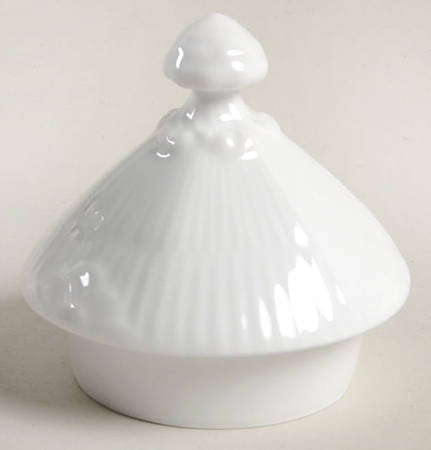 White Full Lace Lid for Teapot