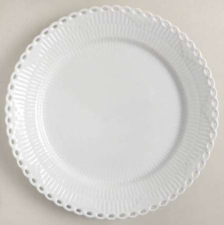 White Full Lace Dinner Plate