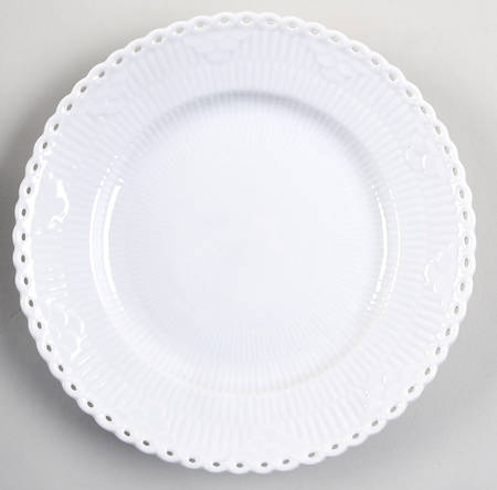 White Full Lace Salad Plate