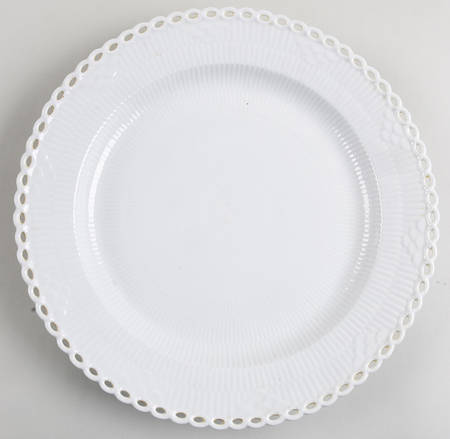 White Full Lace 13" Chop Plate (Round Platter)