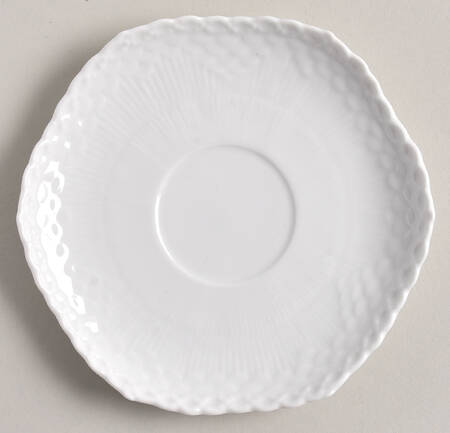 White Full Lace Saucer for Demitasse Cup