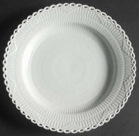 White Full Lace Dinner Plate