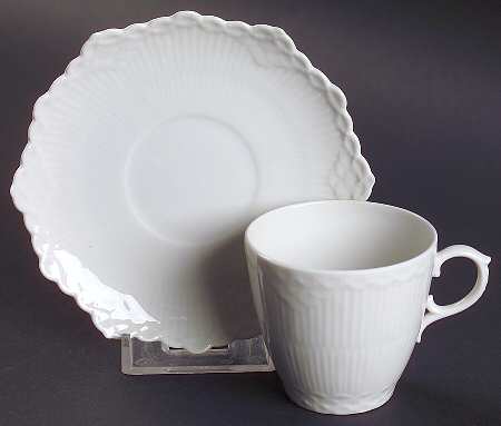 White Full Lace Mocha Cup & Saucer Set