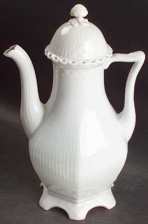White Full Lace Coffee Pot & Lid